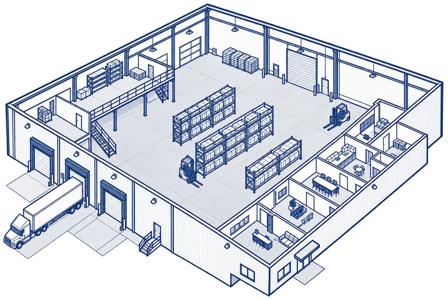 Industrial epoxy space illustration